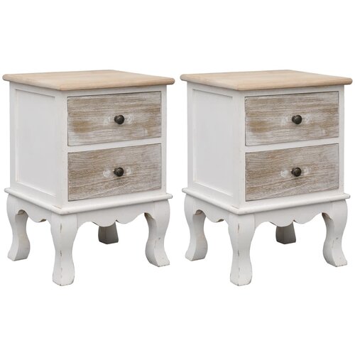 vidaXL noćni ormarići 2 kom 35 x 30 x 50 cm od drva paulovnije Cijene