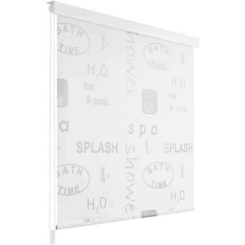 vidaXL Rolo zastor za tuš 80 x 240 cm s raznim natpisima Cijene