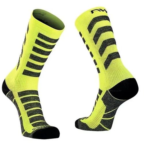 Northwave Cyklistické ponožky Husky Ceramic High Sock Yellow Fluo