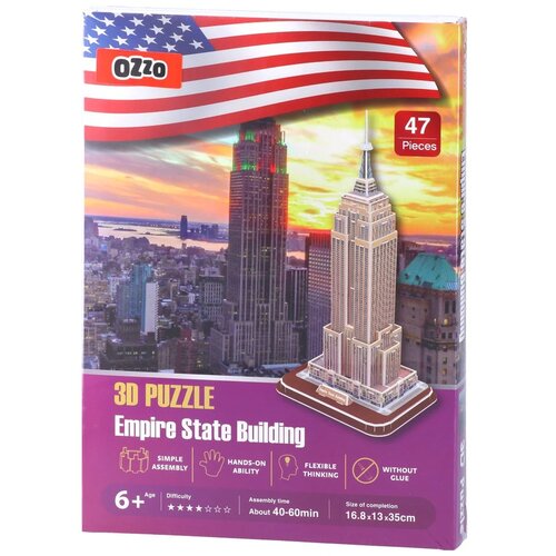 Ozzo 3D Puzzle, 3D slagalica, Empajer stejt bilding, 47k Cene