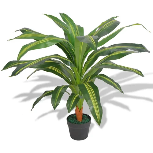 vidaXL umjetna biljka dracena s posudom 90 cm zelena