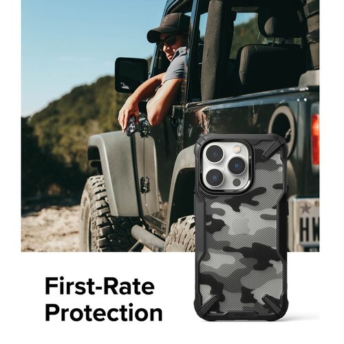 Ringke - Fusion X Design - iPhone 14 Pro Max - Camo Black Cene
