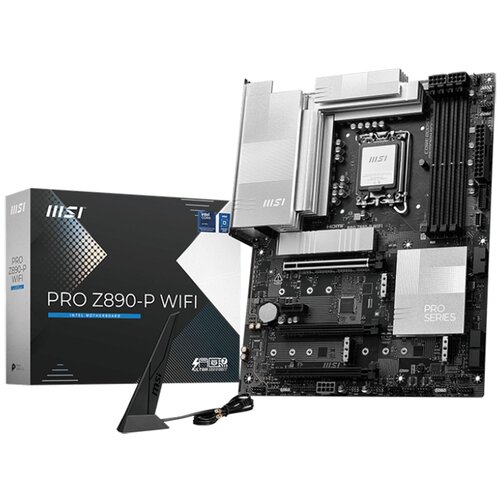 MSI Main Board PRO Z890-P WIFI, Z890, LGA1851,4xDDR5, 3xPCI-Ex16,1xPCI-Ex1,4xM.2,1xUSB4, 1xUSB3.2 Gen2... Cijene