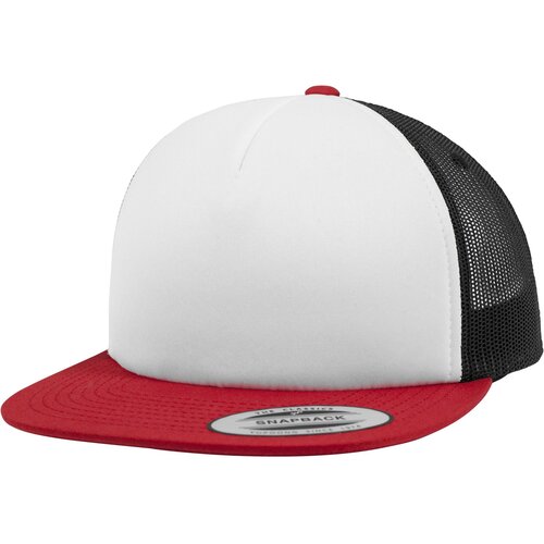 Flexfit Foam Trucker with White Front red/wht/blk Slike