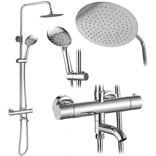 REA Bath Tu&scaron; set s termostatom Rea Lungo Diamond Chrome Cijene