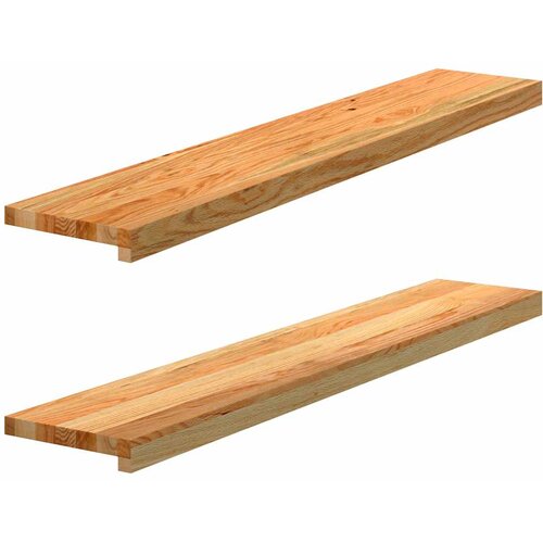  Prozorske klupice 2 kom svijetlosmeđe 110x20x2 cm masivne hrast Cene