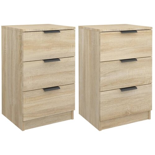 Maison Chic Dvo delni komplet Nočne omarice - Nočne mize sonoma hrast 40x36x65 cm, (21687397) Slike