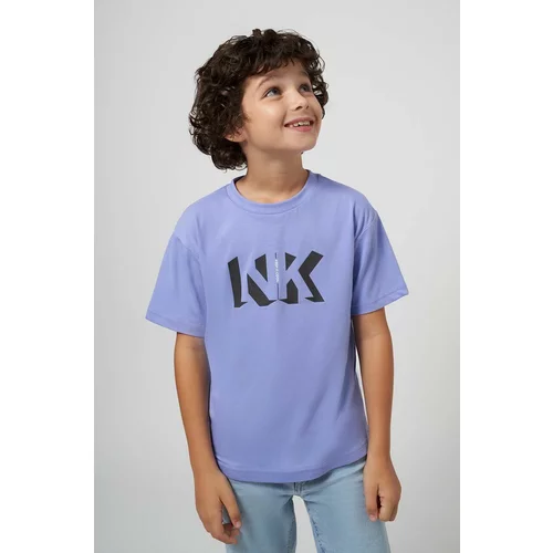 Mayoral Otroška bombažna kratka majica vijolična barva