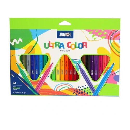 Junior ultra color trouglasti flomasteri 24k ( 130301 ) Slike