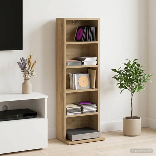 Cd ormar Hrast artisan 33 x 23,5 x 97,5 cm Konstruirano drvo Cene