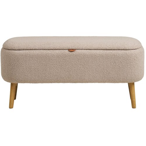 House Nordic Bež klop iz tkanine boucl&eacute; Harlow &ndash; Cene
