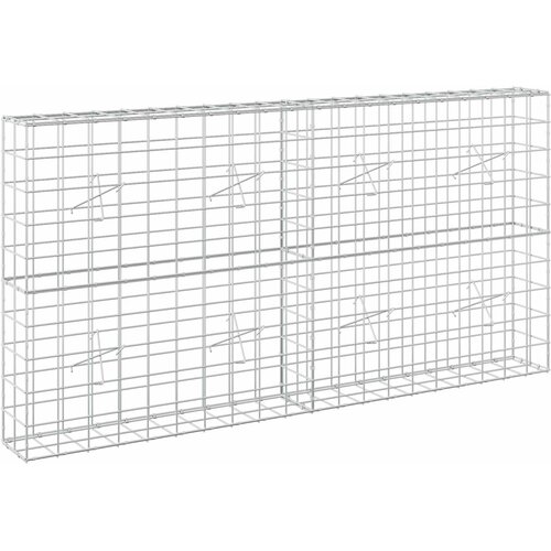  Gabion s žicom debljine 5 mm i mrežom 10x10 cm 200x20x100 cm Slike