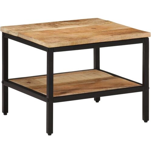 vidaXL Klubska mizica 45x45x35 cm trden robusten mangov les Cene