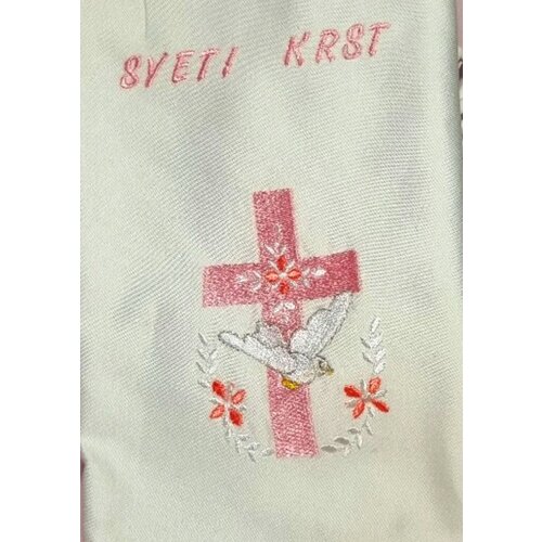  KRSTNI PRTIČEK z križcem in golobčkom KRSPRT 01 Slike