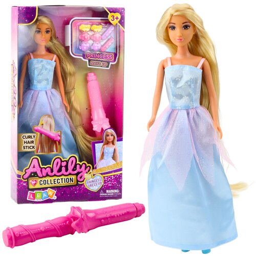  Lutka za igru Anlily s uviijačem za kosu i dodacima - plava Cijene