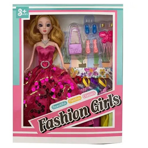 Magic Toys Lutka u pink večernjoj haljini sa dodacima 28cm Cene