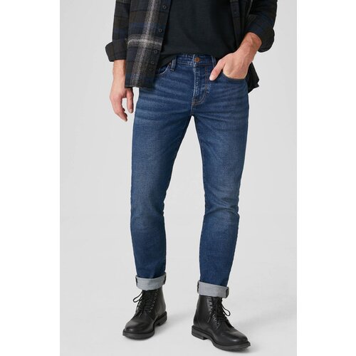 CA Muške farmerke, Teksas, Slim Fit, Podvrnute, Teget Cene