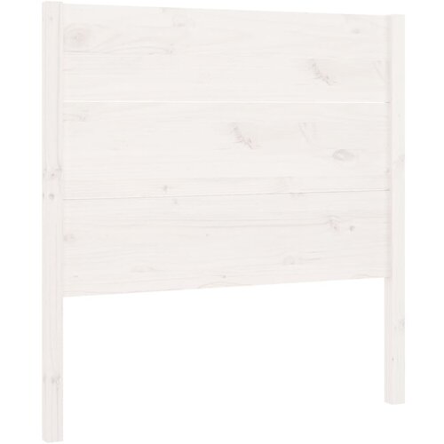 Maison Chic posteljno vzglavje - vzglavna omarica - nočna omarica belo 106x4x100 cm trdna borovina, (21705859) Slike