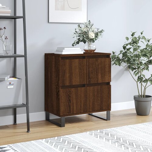 vidaXL Komoda boja smeđeg hrasta 60 x 35 x 70 cm konstruirano drvo Cijene
