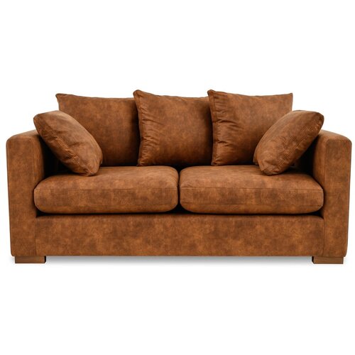 Scandic Konjak smeđa sofa od imitacije kože 175 cm Hamburg – Cijene