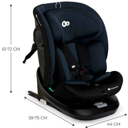 Kinderkraft Avtosedež i-size 40-150 cm i-Grow black Slike