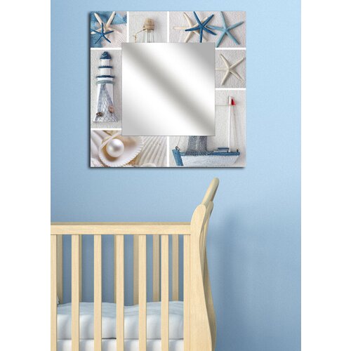 Wallity Ogledalo MA-33, 50x50 cm, Šareno Cene