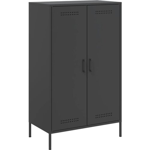 Maison Chic Visoka omara - Komoda - Predalnik črna 68x39x113 cm jeklo, (21717513) Slike
