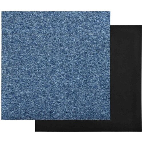  Tepih 20 pcs Plava 50 x 50 cm 100% Polipropilen - Plava Slike