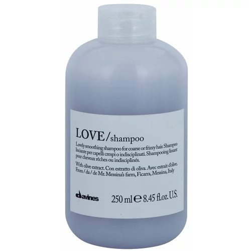 DAVINES Love Olive šampon za zaglađivanje za neposlušnu i anti-frizz kosu 250 ml