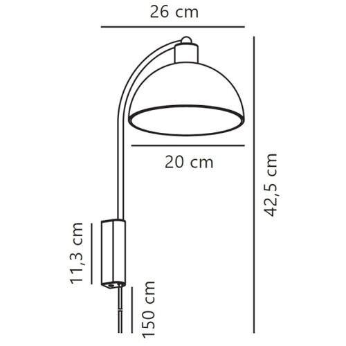 Nordlux zidna lampa ellen 1xE14/40W/230V bela Slike
