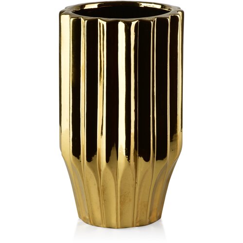 Mondex Yvonne Zlata Vaza 14Xh24,5Cm, (5000179643) Cene