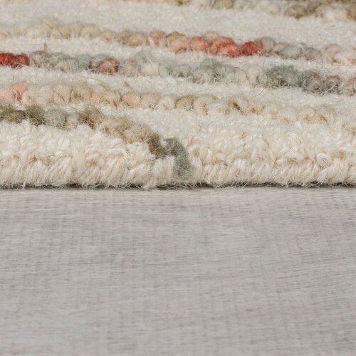 Flair Rugs Oranžna/kremno bela volnena preproga 200x290 cm Abstract Swirl &amp;ndash; Slike