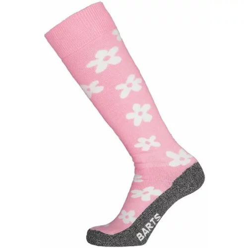 Barts SKISOCK FLOWER KIDS Dječje čarape za skije, ružičasta, veličina