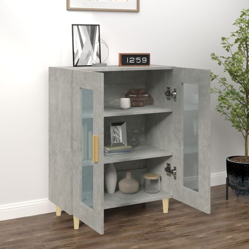  Komoda siva boja betona 69,5x34x90 cm od konstruiranog drva Slike