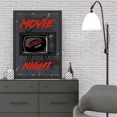 Wallity Uramljena slika Movie Night 2, 55x75 cm Cijene