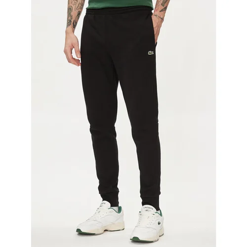 Lacoste Spodnji del trenirke XH9624 Črna Regular Fit