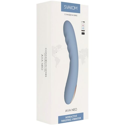 Svakom Ava Neo Interactive Thrusting Vibrator Blue Cene