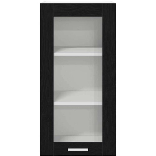 VidaXL viseći ormarić s policom riga 2 pcs crni hrast 40 x 31 x 80 cm Slike