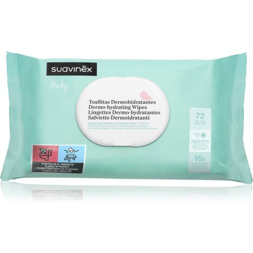Suavinex Baby Dermo-hydrating Wipes vlažni robčki za obraz in telo 72 kos Cene
