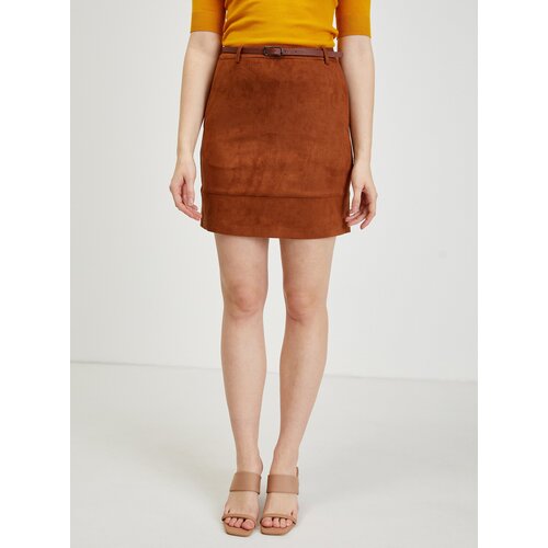 Orsay Brown skirt in suede finish - Ladies Slike