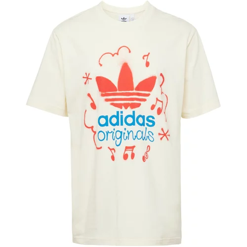 Adidas Majica azur / crvena / vuneno bijela