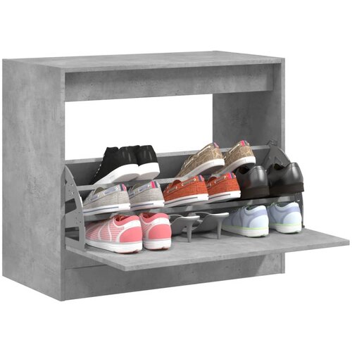  The Living Store Omarica za čevlje betonsko siva 80x42x69 cm inženirski les - Omarica Za Čevlje, (21442353) Slike
