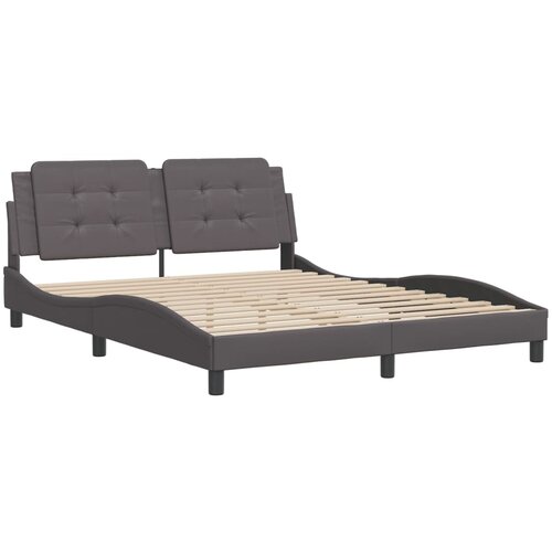vidaXL okvir za krevet s uzglavljem sivi 160x200 cm od umjetne kože Cijene
