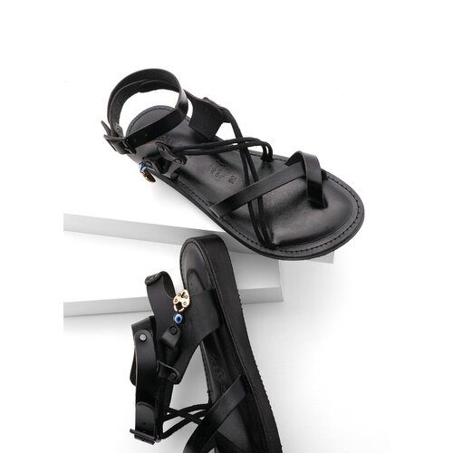 Marjin Sandals - Black - Flat Cene