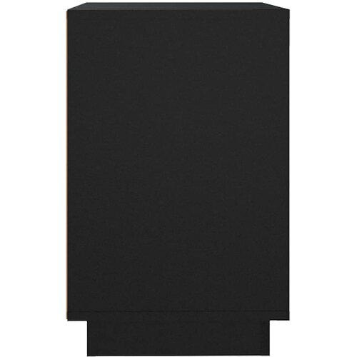  Komoda crna 102 x 35 x 60 cm od konstruiranog drva Slike