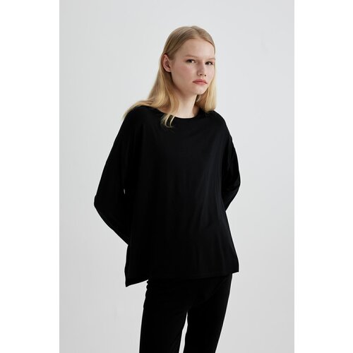Defacto Fall In Love Regular Fit Crew Neck Long Sleeve Casual Pajama Top Slike