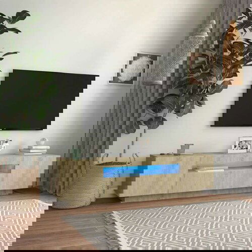 vidaXL TV ormarić s LED svjetlima boja hrasta sonome 160 x 35 x 40 cm Cene