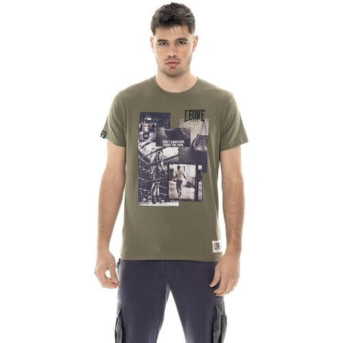 Leone 1947 Majice s kratkimi rokavi Man T-Shirt Short Sleeves Graphics Zelena Cene