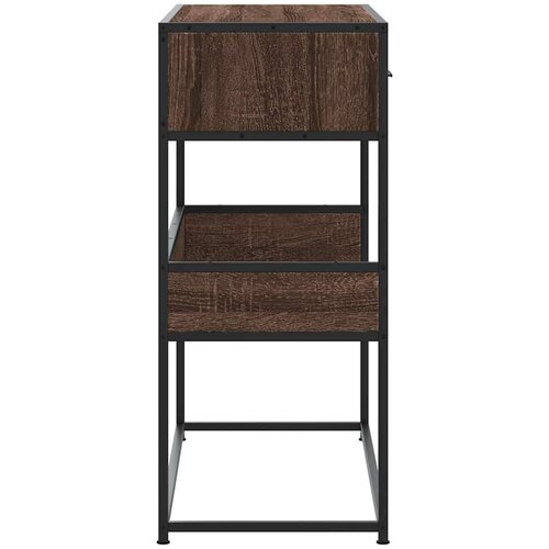 VidaXL Konzolni stol boja hrasta 90x35x80 cm konstruirano drvo Slike