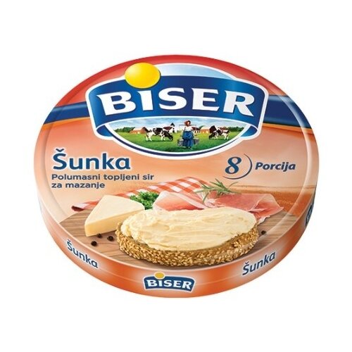Mlekoprodukt Topljeni sir BISER šunka 140g Cene